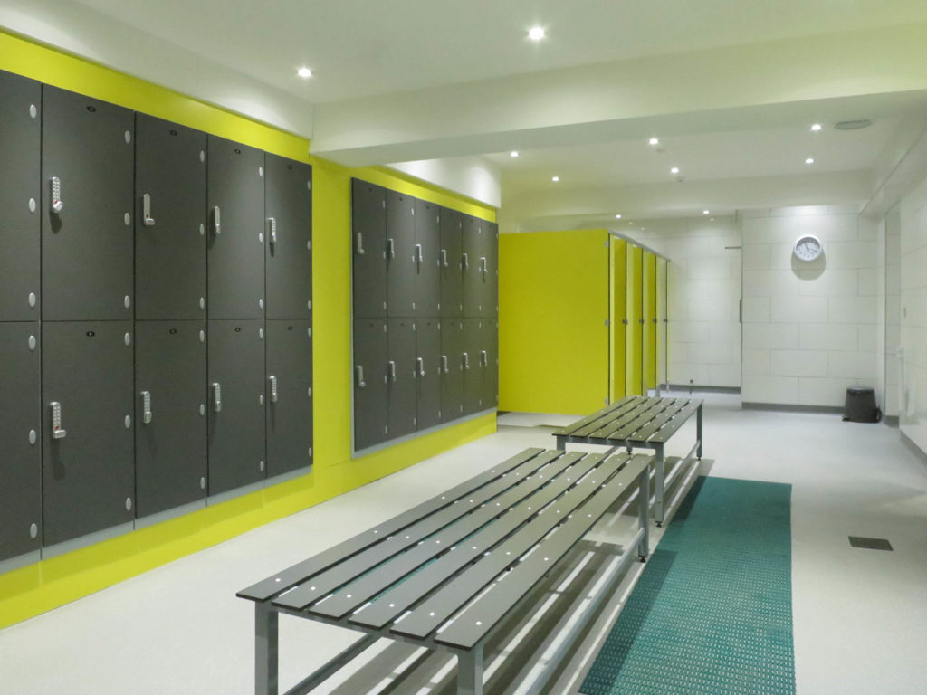 Suffolk Golf Club Lockers and bench seating