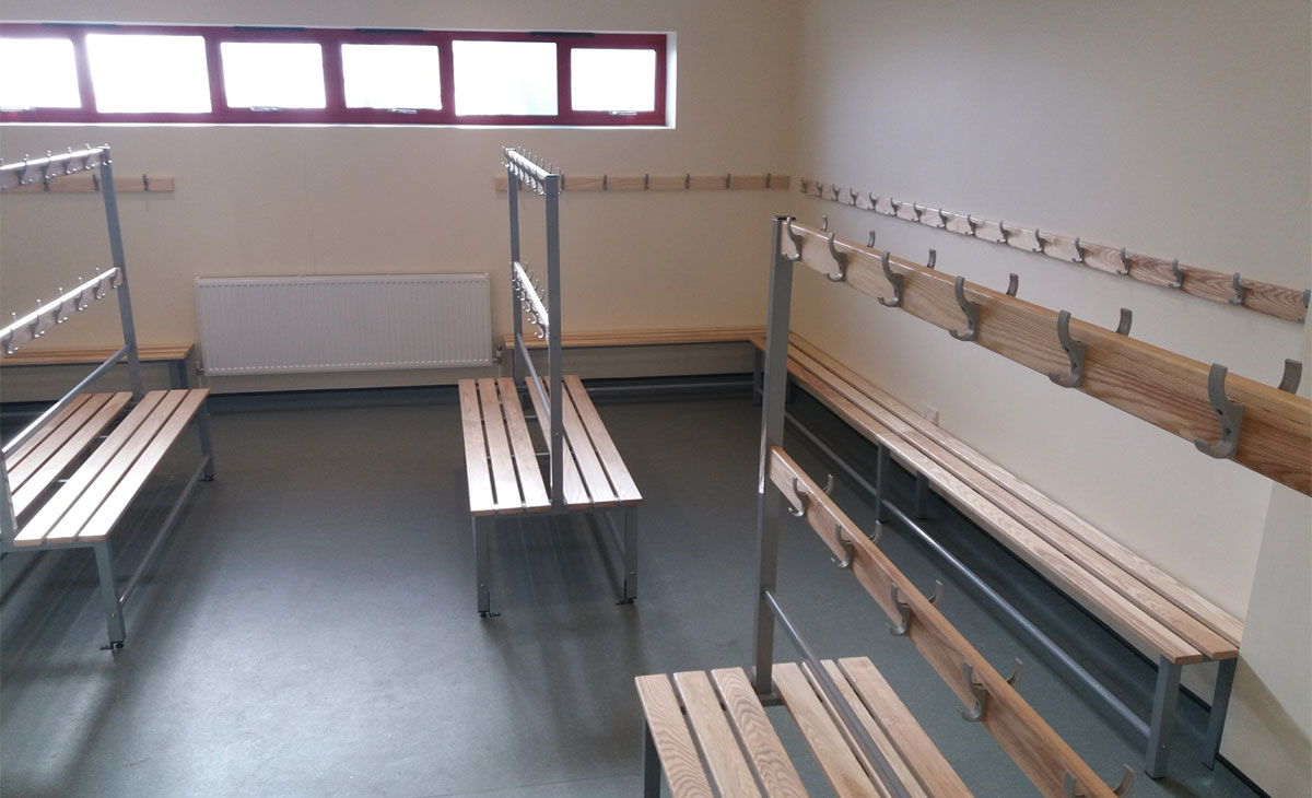 Changing Room Bench Seating for St Aubyn's School Helmsman