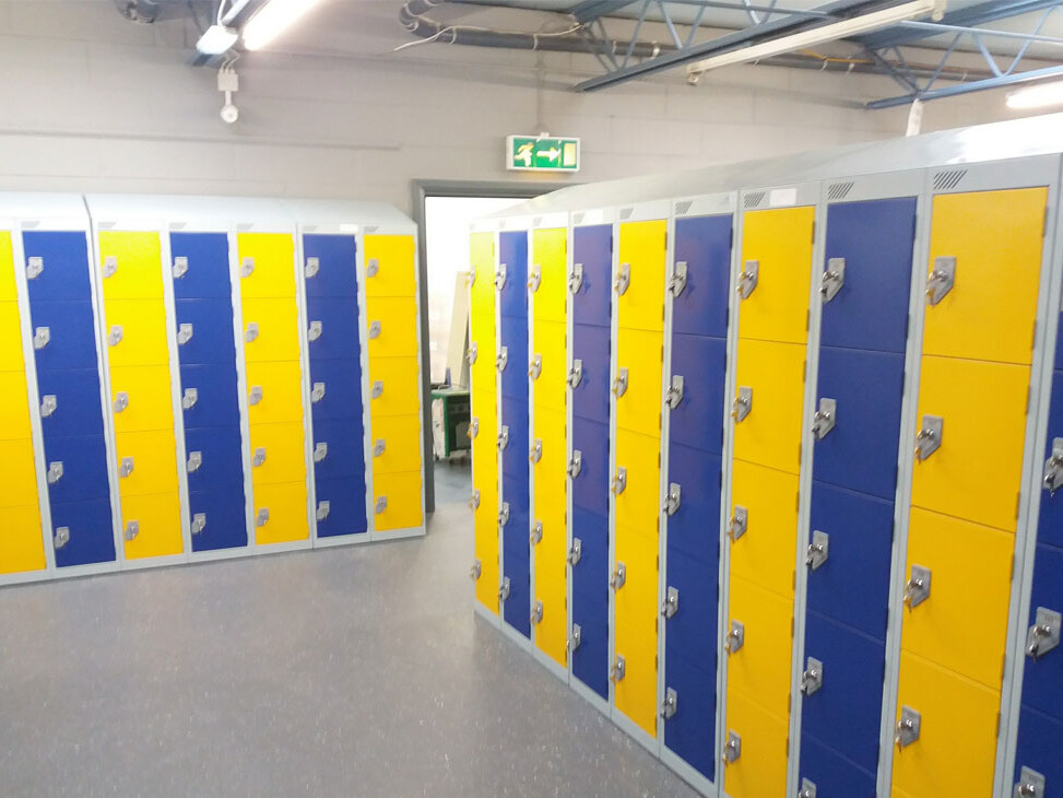 5 compartment metal lockers