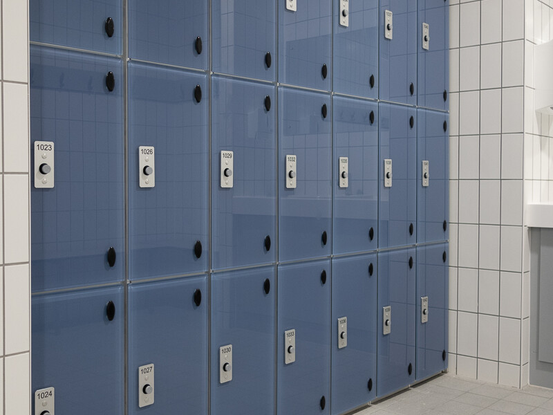 3 Compartment Glass Lockers
