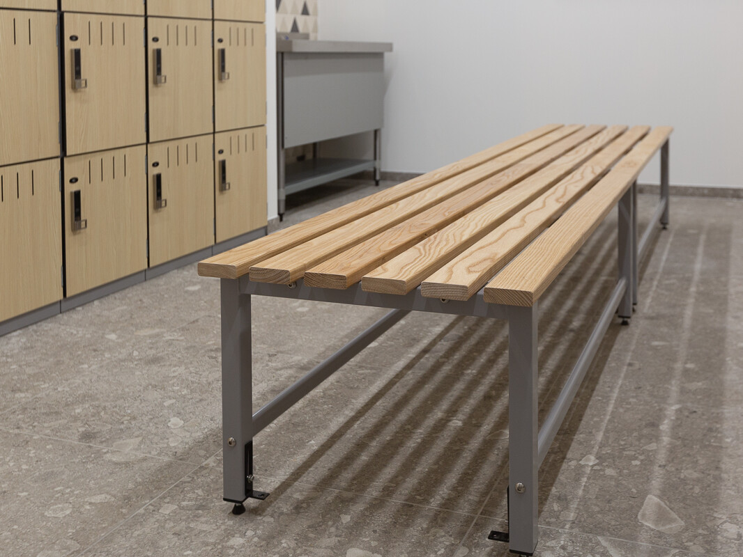 Wet Area Ashwood Slats Bench