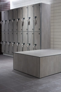Modern Box Bench Seating and Leisure Lockers