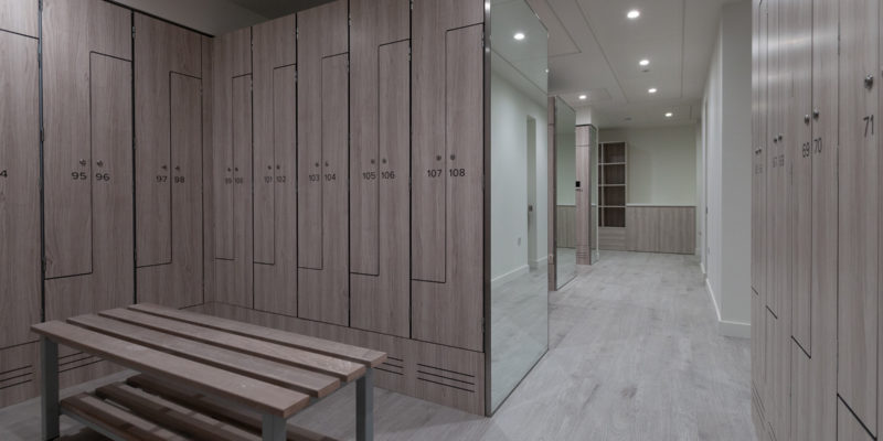 Laminate Z Lockers and benches