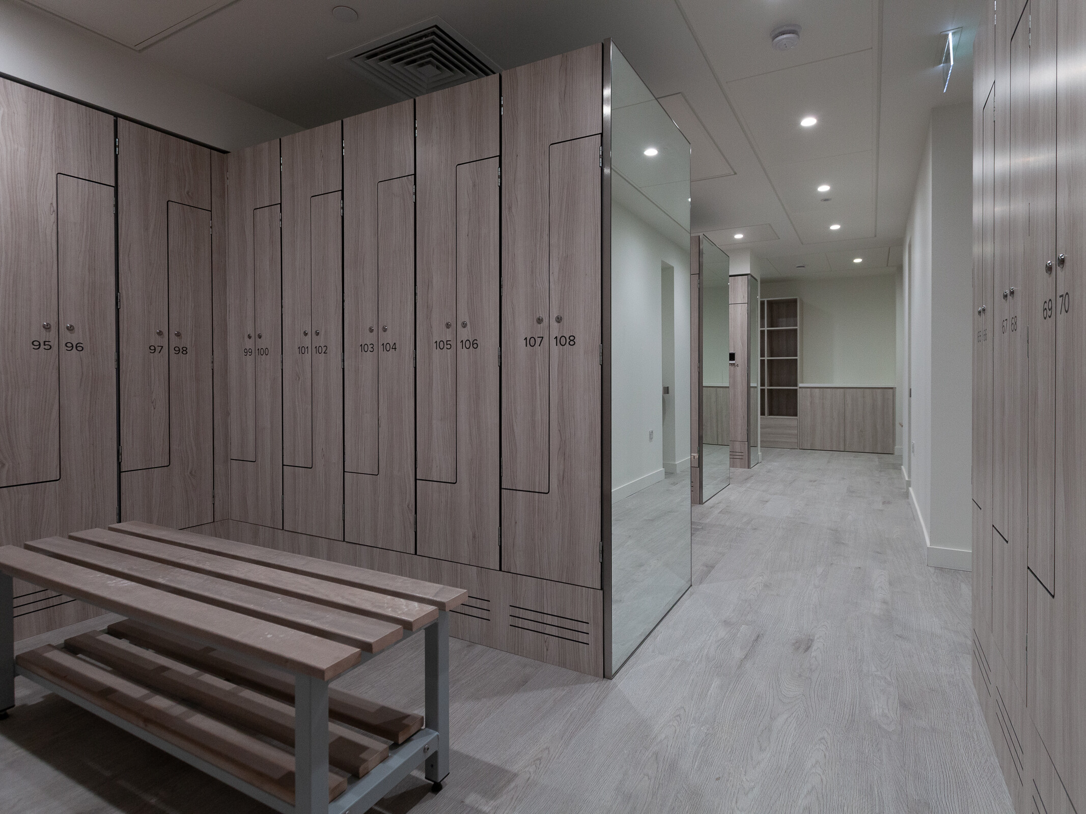 Laminate Z Lockers and benches