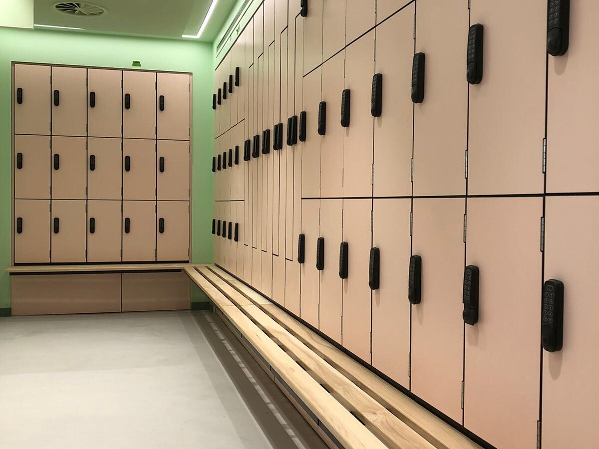locker integrated bench