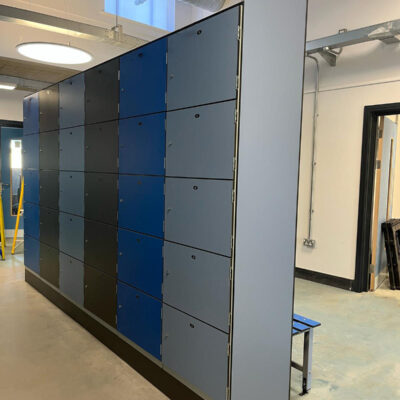 laminate lockers at Grimsby Institute