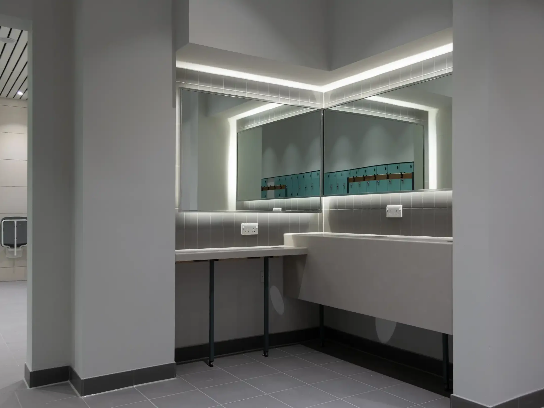 vanity shelf and unit