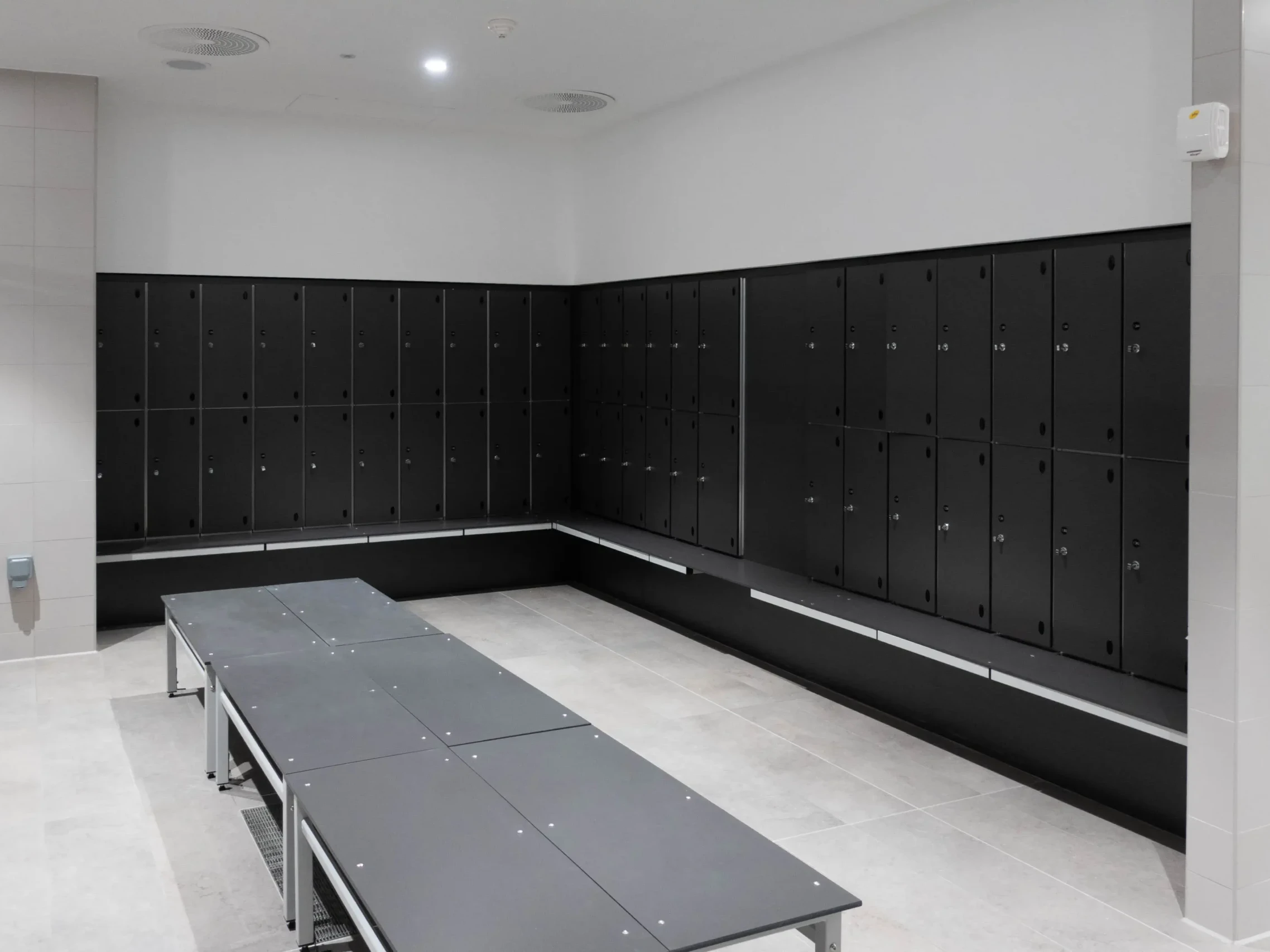 Black leisure lockers