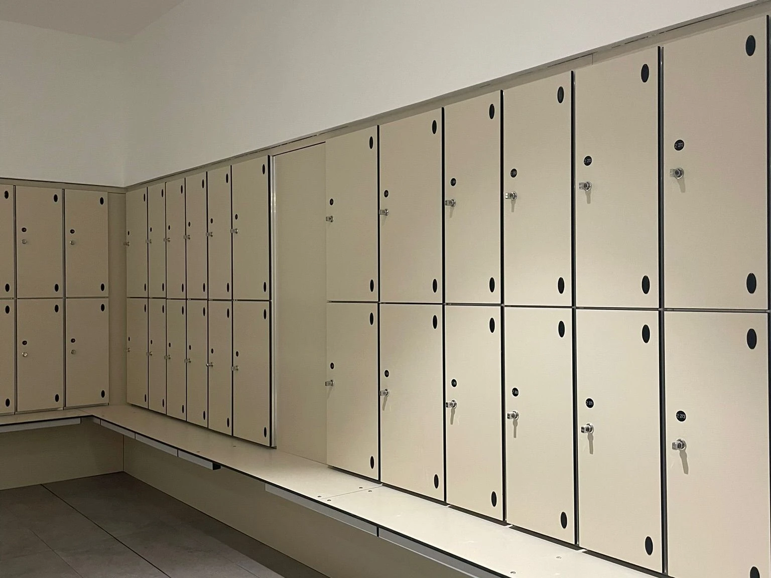 Cream Leisure Lockers