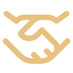 Badge Handshake Icon
