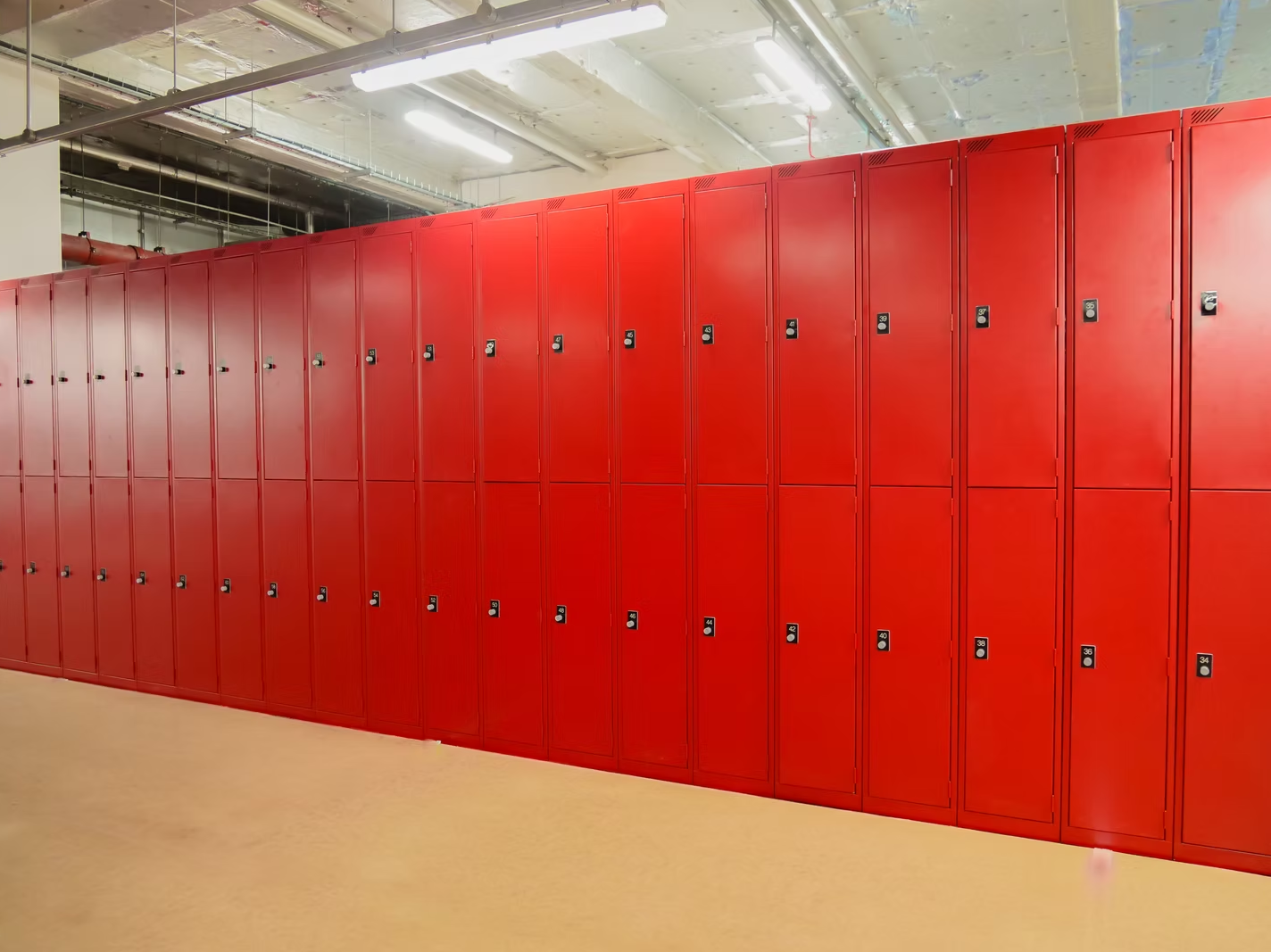 Metal bike lockers