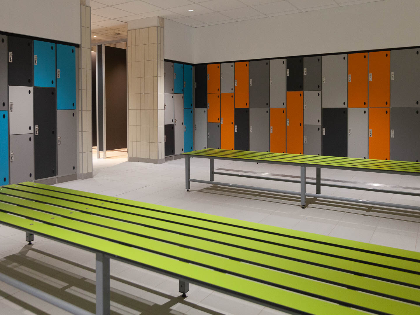 sports changing room