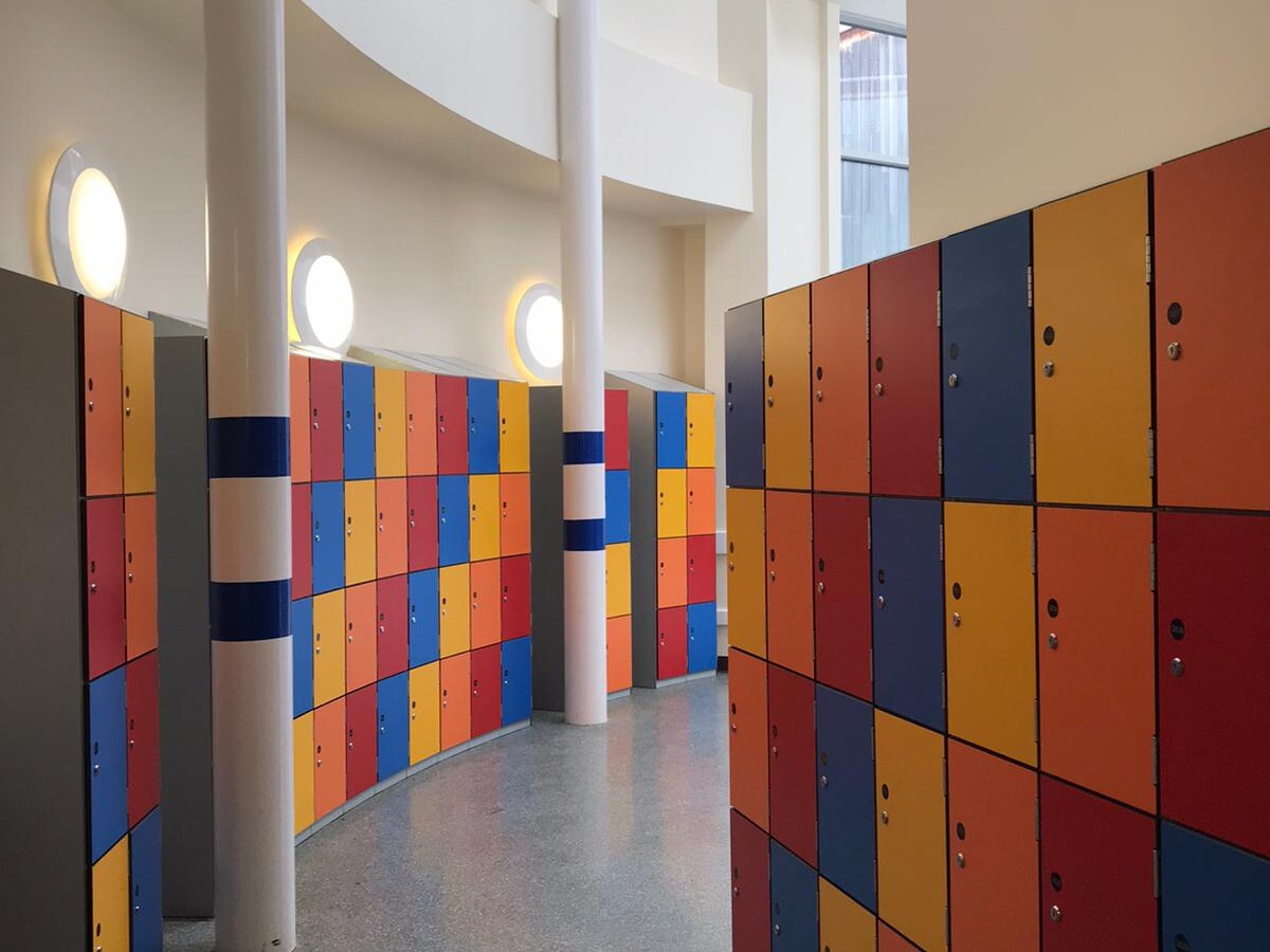 school laminate lockers